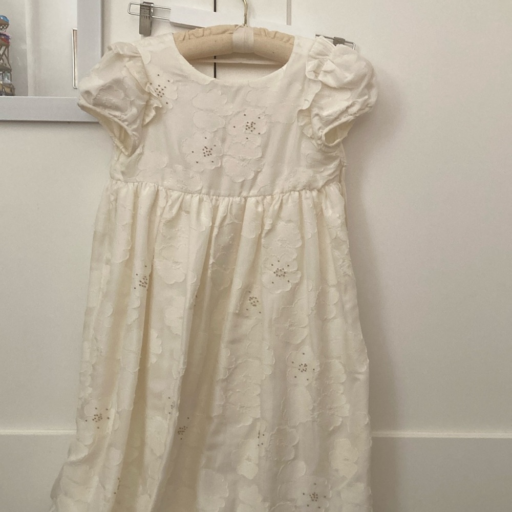 Bonpoint dress Hand Embroidered Jaquard Weave Girls Alix Size 12A